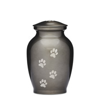 Silver Paws Alloy Urn - 7"