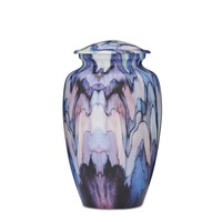 Modern Blue Abstract Adult Urn