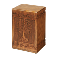 Tree Of Life Wooden Urn