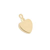 Flat Heart - 14ct Gold Vermeil