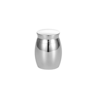 Mini Thimble Urn 30mm  - Silver Tone 
