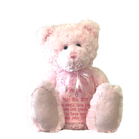 Pink Teddy Bear Cremation Urn