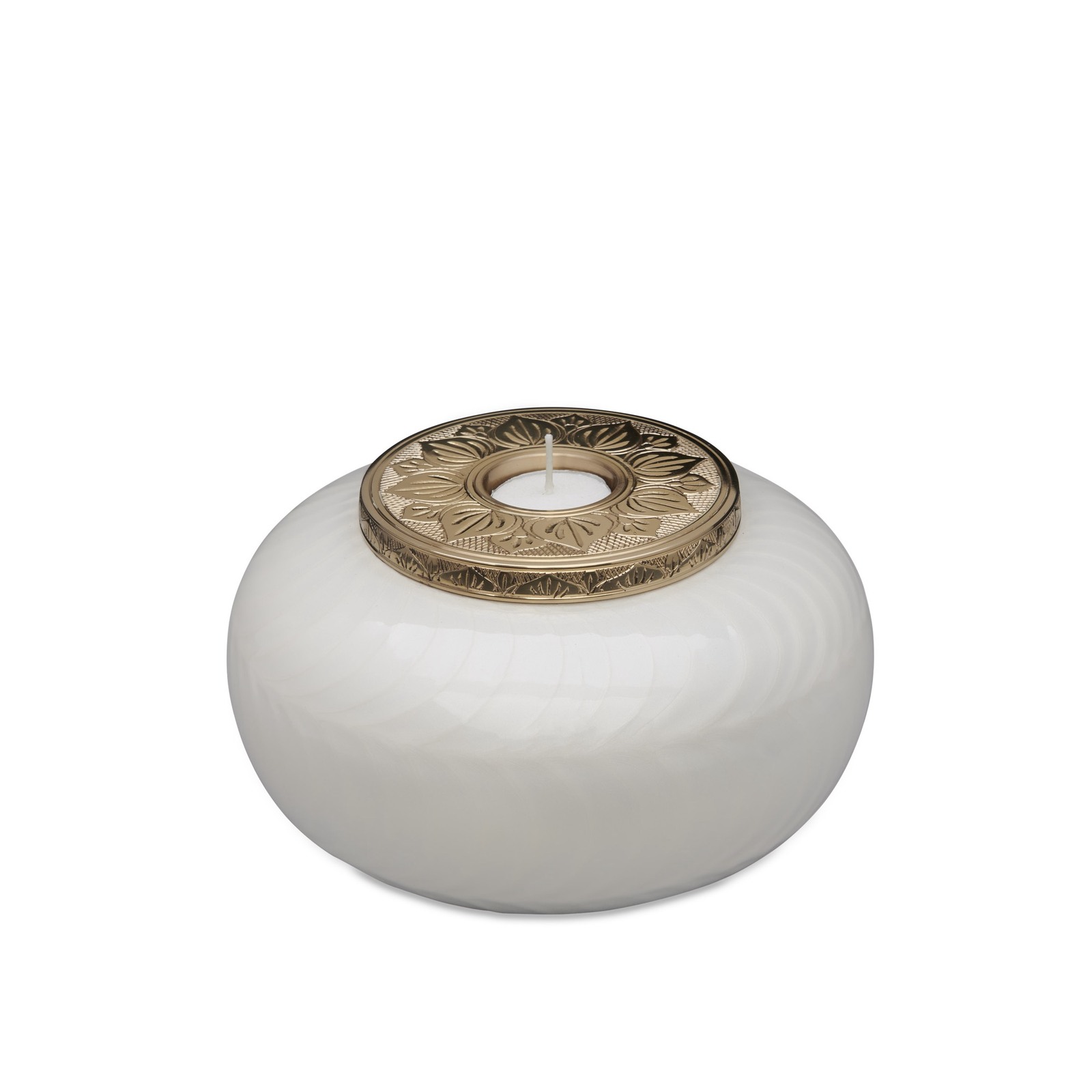 White and online gold urn