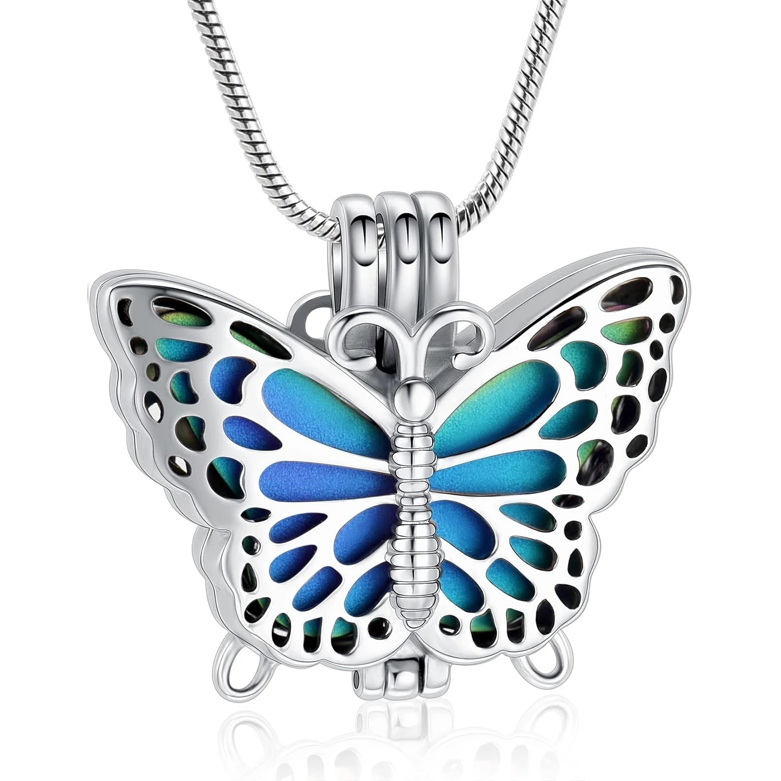 Amazon.com: MZC Jewelry Blue Butterfly Urn Necklace for Ashes Animal  Cremation Keepsake Pendant Ashes Holder Memorial for Women Men Mom Grandma:  Clothing, Shoes & Jewelry