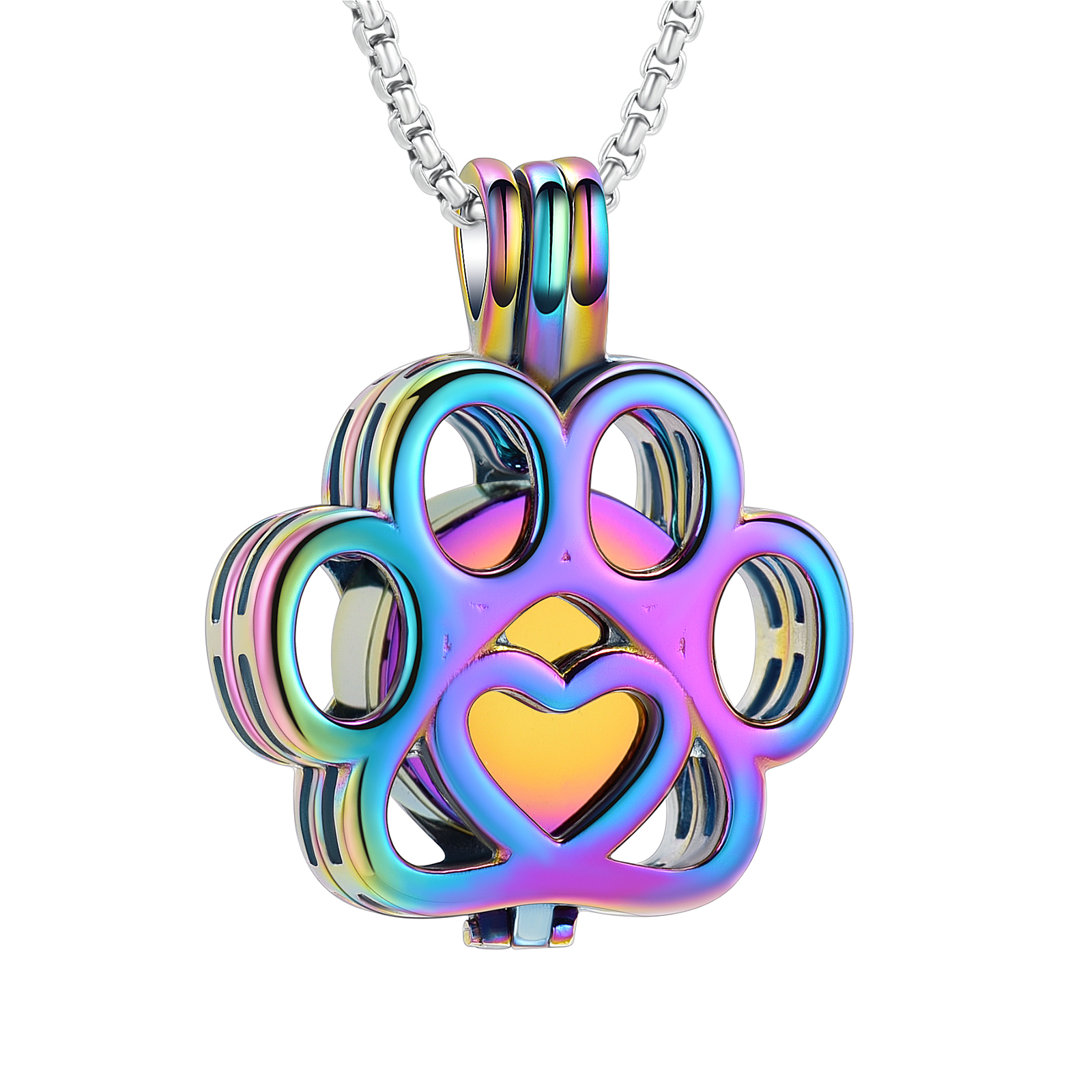 Paw print urn necklace deals