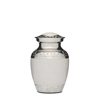 White Enamel & Nickel - 6" Medium