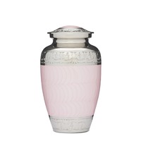 Pink and Silver Adult Urn