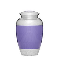 Purple and Silver Adult Urn