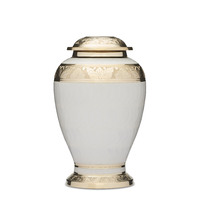 Embassy Gold and White Urn