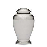 Embassy Silver and White Urn