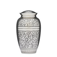 Silver Acorn Leaf Urn - Adult