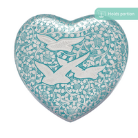 Birds Returning Home Large Heart Urn
