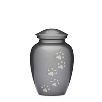 Grey Paws to Heaven Urn 7"