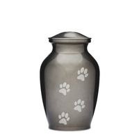Silver Paws Alloy Urn - 8"