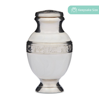 Elegant White Urn - Keepsake