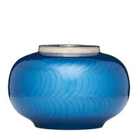 Classic Blue and SIlver Candle Urn - Adult