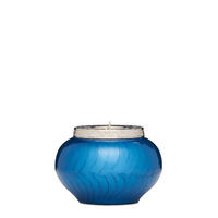 Classic Blue and Silver Candle Urn - Keepsake