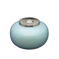 Blue and Silver Candle Urn - Adult