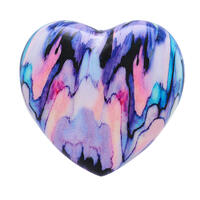 Modern Blue Heart Urn Large