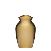 Matte Gold Alloy Urn - 8"