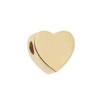 Heart Bead - 14ct Gold Vermeil 