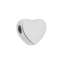 Heart Bead - 925 Silver