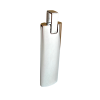 Flat Cylinder Silver Tone Pendant