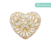 Thousand Flowers Ivory Heart