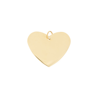 Heart Name Tag Gold