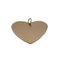 Heart Name Tag Gold