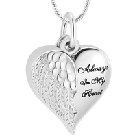 Hidden Heart Silver Tone Pendant