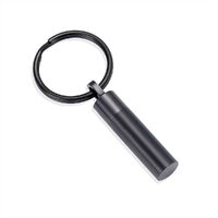 Key Chain Cylinder Black