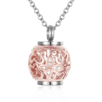 Lantern Urn Pendant Rose Gold Tone