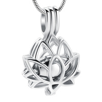 Lotus Urn Pendant Silver