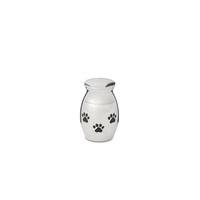 Paw Print 25mm Thimble Urn Silver Tone