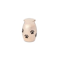 Paw Print 30mm Thimble Urn Rose Gold Tone