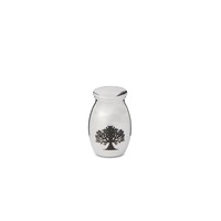 Mini Tree of Life 25mm Thimble Urn - Silver Colour