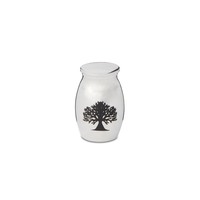 Mini Tree of Life 30mm Thimble Urn - Silver Tone