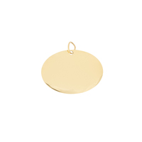 Oval Name Tag Gold