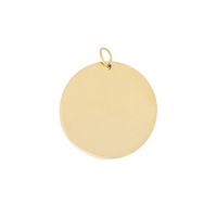 Round Name Tag Gold