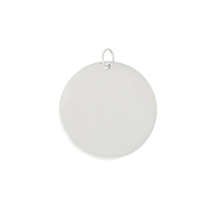 Round Name Tag Silver