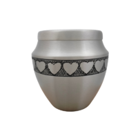 SP - Silver Hearts Tea-Light Urn (Small)