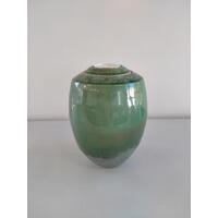 Ceramic Candle Urn Tall  - Green 2.8L